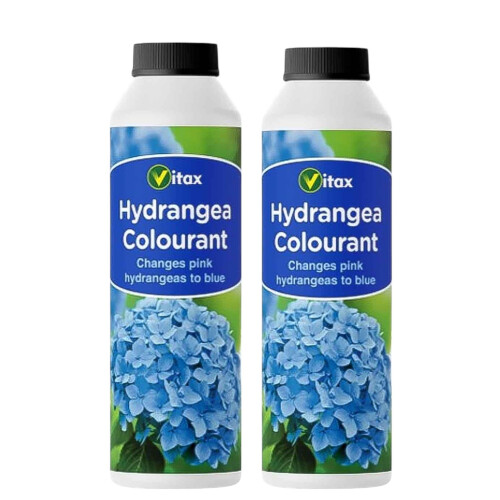 Vitax 2 Pack Hydrangea Colourant Turns Pink Hydrangeas Blue 250g Each