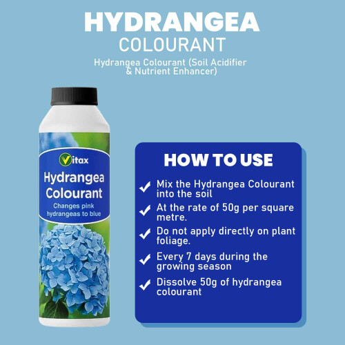 Vitax 2 Pack Hydrangea Colourant Turns Pink Hydrangeas Blue 250g Each 2