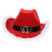 Christmas hat winter hat Santa cowboy hat Christmas costume accessories