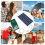 5V Solarpanel 2W Typ-C Ladekabel Flexibles Kit Leichtes Mini-System 5