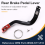 CNC-gefräster Hinterradbremshebel, Bremspedal, schwarz mit roter 5