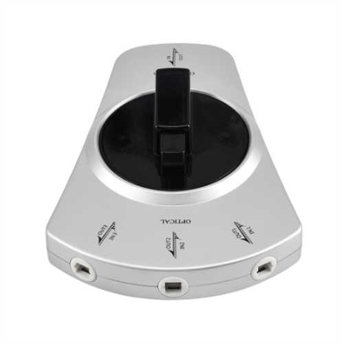 1to3 Digital Audio Optical Fiber Cable Toslink 3-Way Selector Switch 2