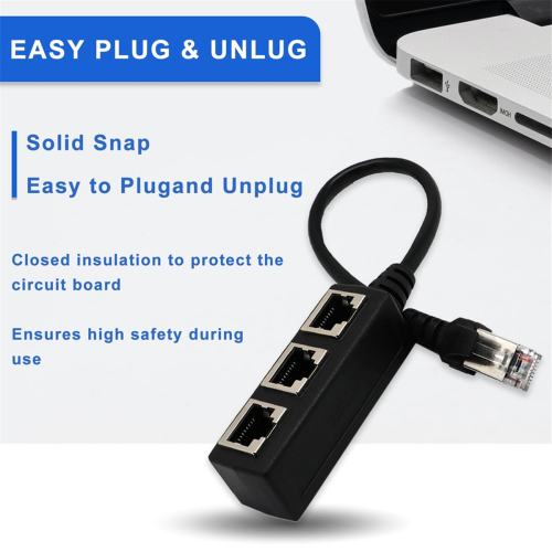 Cavo splitter Ethernet RJ45 Adattatore splitter Ethernet 1