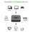 -Compatible Splitter/Switch 2 Port 4K Ultra HD 1 in 2 Out 6