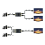 -Compatible Splitter/Switch 2 Port 4K Ultra HD 1 in 2 Out 5