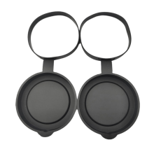 2 Pieces Binoculars Protective Rubber Objective Lens Cap 52-55MM