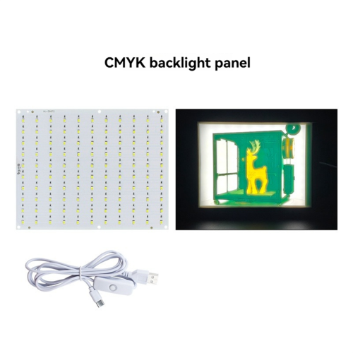 For CMYK LED Backlight Board with USB-C Cable 1