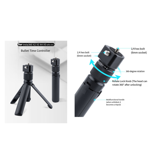 For X5 X4 X3 Time Handle Extended Tripod Bundle 2