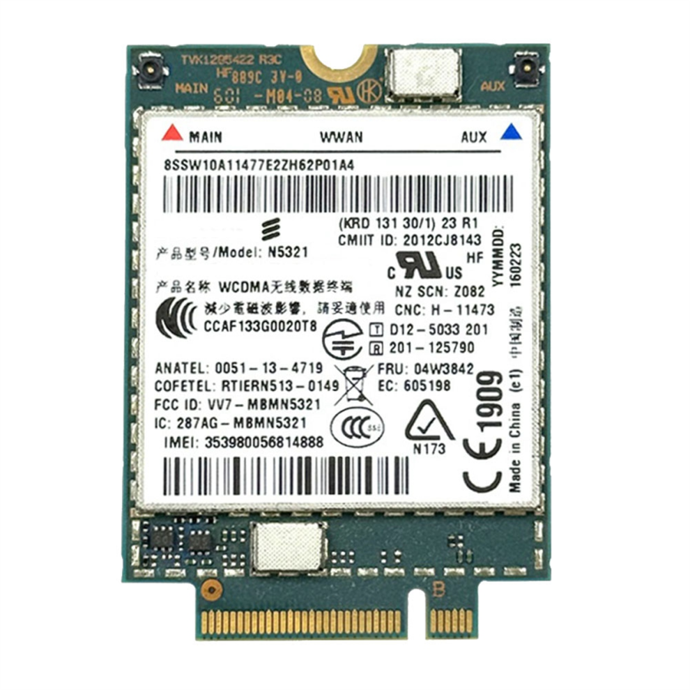 N5321 04W3842 3G-Modul Wwan-Kort TråDløS Kortadapter-image