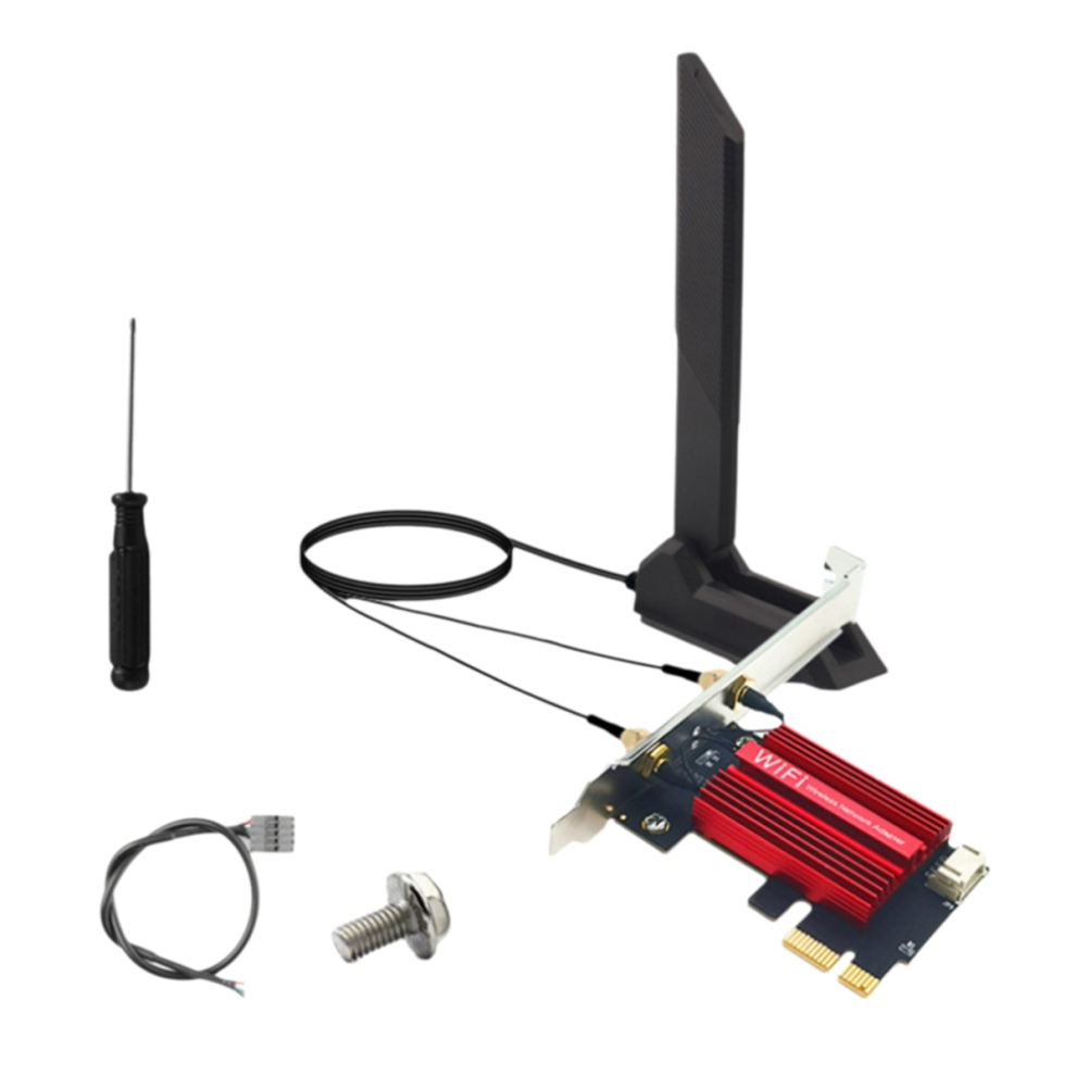 MT7927 Scheda Wifi7+Antenna 12DB 2.4G/5G/6G Tri-Band 8774M MT7927-image