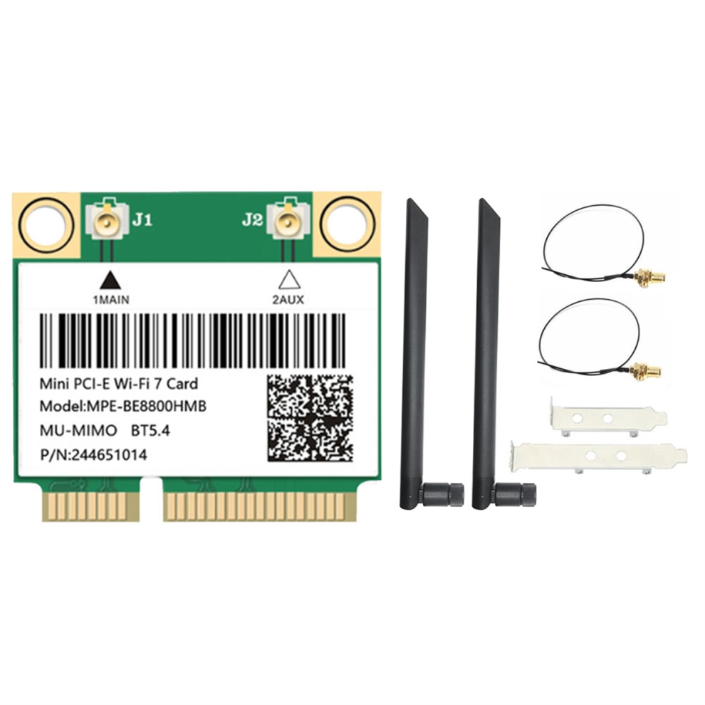 Be200 8774Mbps Wifi7 Card Kit Mini-Pcie Tri Band 2.4G/5G/6Ghz 4712529042855