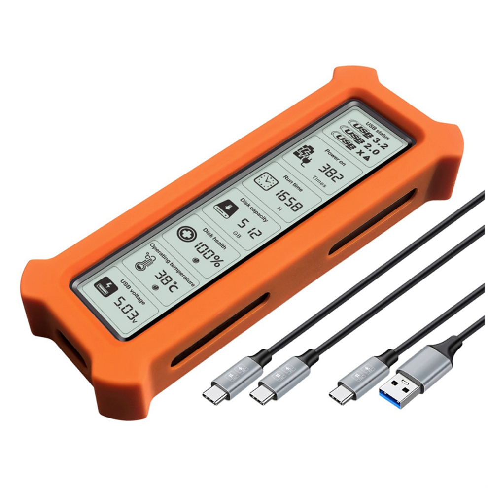M.2 Nvme Protocol Ssd Enclosure For Nvme Pcie Ssd Disk Box, Orange 4712529031682
