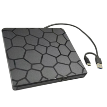 Externes DVD-RW-Laufwerk mit USB 3.0 Typ-C 2-in-1-Schnittstelle für Laptop-PC