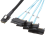 Mini Sas Sff-8087 auf 4 Sff-8482 Server-Festplatten-Datenkabel, 0,5 m 5
