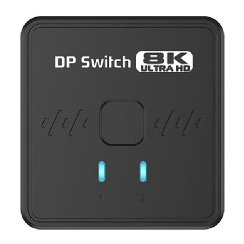 8K DP 1.4 Switch 2x1 with Remote for TV Box PC