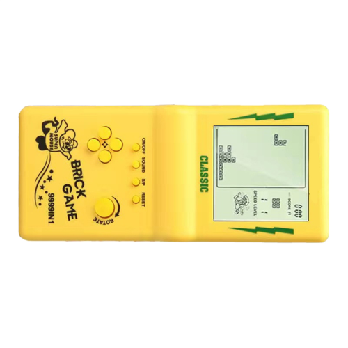 Nostalgic Pocket Game Classic Retro Handheld Game Players Yellow 1