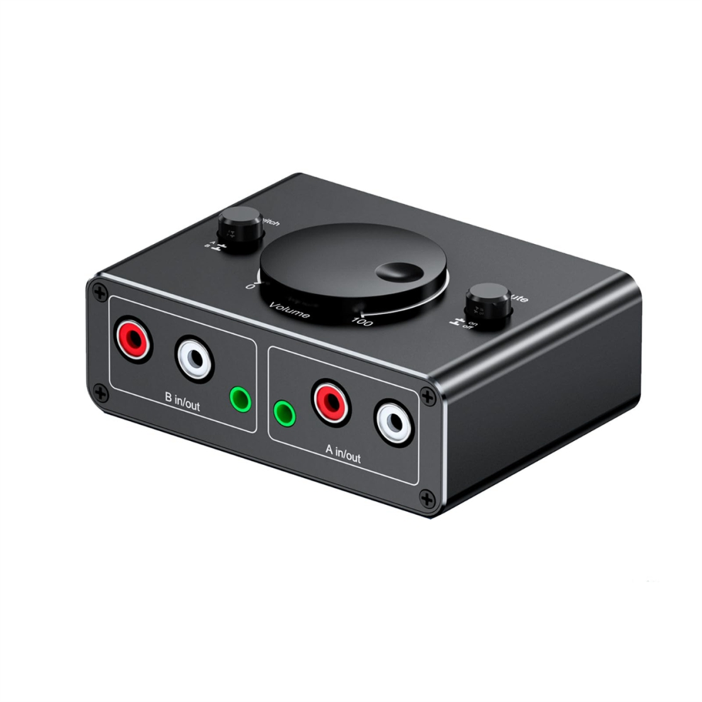3.5Mm Stereo Bi-Directional Audio Switcher With Mute Button 4712529019994