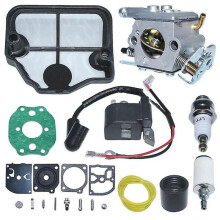 Carburetor Ignition Coil for Husqvarna 136 137 141 142 W Air Cleaner Intake Boot