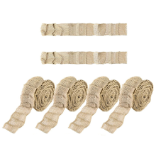 6 Rollen gekräuselte Bulletin Board Grenzen Sackleinen Bulletin Board Trim