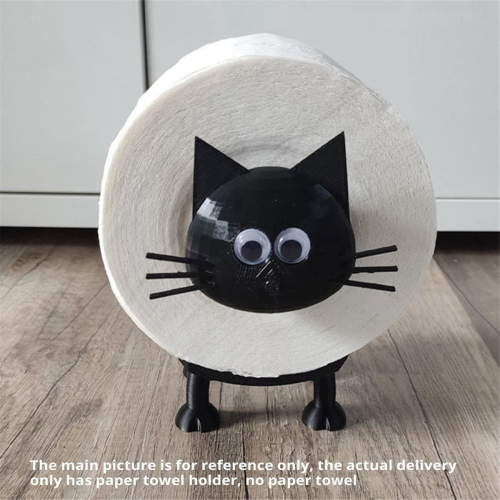 Cat Roll Holder Toilet Paper Holder Bathroom Set 2