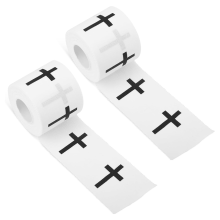 2 Rollen Christian Athletic Tape, 23 Fuß, gezahnte Kanten