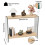 80cm Rectangular Narrow Console Entry Table with Tempered Glass Legs 2