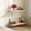 80cm Rectangular Narrow Console Entry Table with Tempered Glass Legs 4