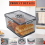 Bread Box with Lid for Kitchen Counter, Airtight Loaf Bread Storage 4