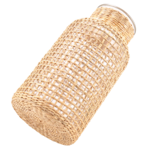 Straw Glass Flower Vase Japanese Flower Pot in the Nordic -S