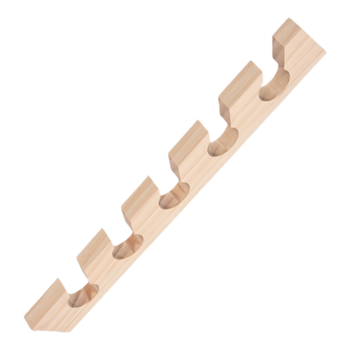 Huthalter aus Holz mit Ablagefläche in Holzfarbe 2