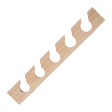 Huthalter aus Holz mit Ablagefläche in Holzfarbe