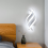 Applique da parete a LED moderna a spirale, 28 W, bianco freddo per interni 4