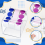3 Disks Label Dispenser for Sticker Rolls Transparent 3