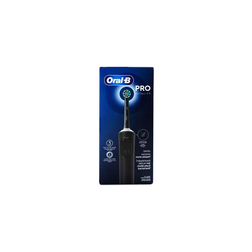 Oral-B Vitality Pro Electric Toothbrush Black - 3 Modes Uk Plug
