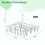 6pcs Stainless Steel Herb Drying Rack with 30 Clips, Windproof, 2