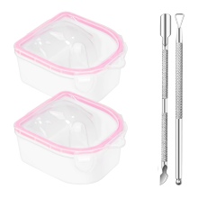 4 Pcs Soak Off Bowl Manicure Bowl, Double Layer Soaking Bowl