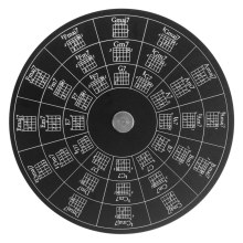 Ruota degli accordi per chitarra, strumento per melodie senza base per imparare a suonare la chitarra
