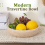 Travertine Decorative Bowl for Home Decor - Modern Centerpiece 2