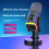 RGB Gaming MIC USB/XLR Dynamic Microphone with Noise Reduction,White 2