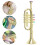 Kindermusikinstrumente Kinderbühnenrequisiten Gold 4