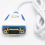 USB to RS232 Cable Converter USB to RS232 Serial DB9 Adapter 1m 5