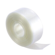 10 m, 23 mm Breite, PVC-Schrumpfschlauch, transparent, für 1 x AA-Batterie