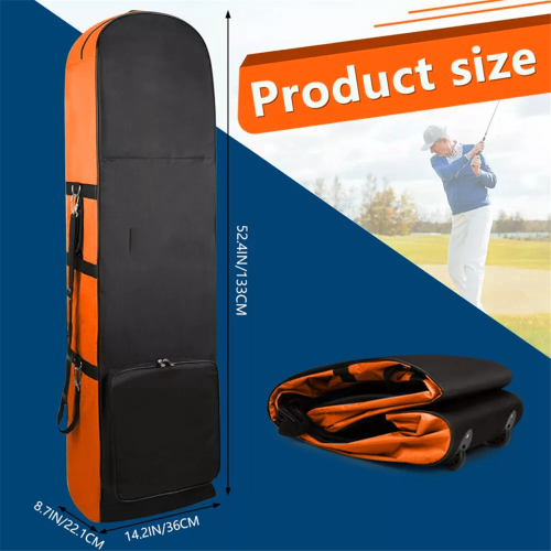 Golf-Reisetasche, Golf-Flugzeugtasche mit Rollen, einlagig 1
