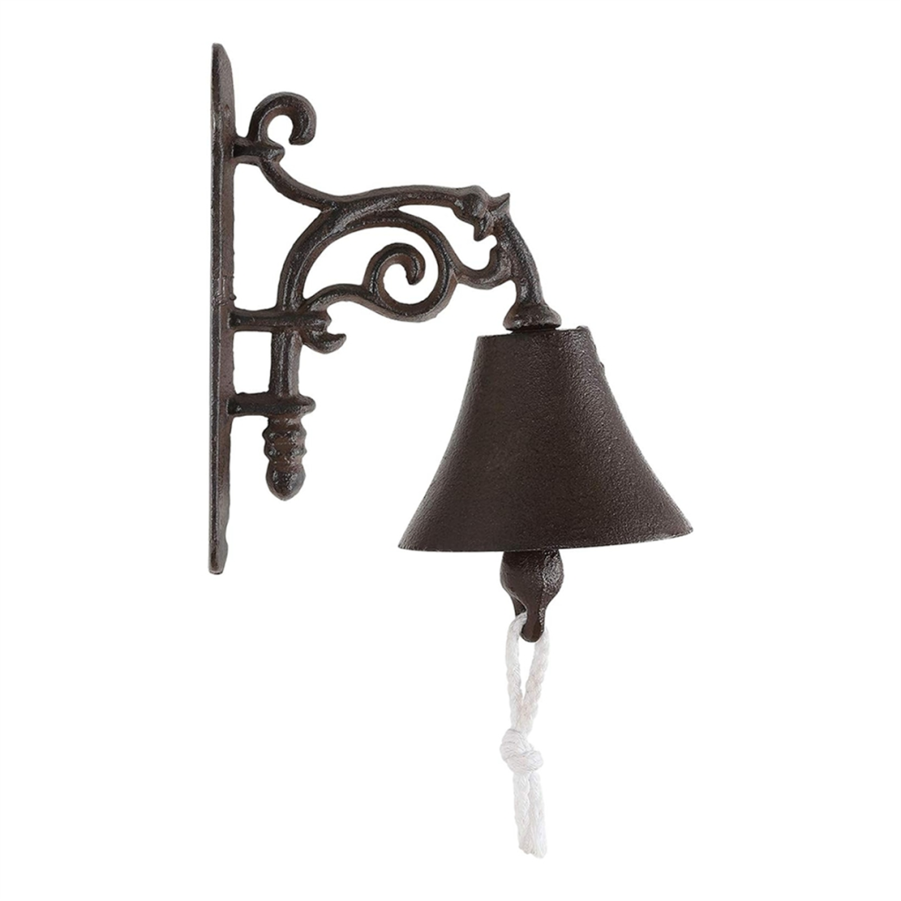 Outdoor Dinner Bell, Large Cast Iron Wall Mounted Metal Door Bell 4711600313938