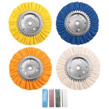 8Pcs 8Inch Airway Buffing Wheel Aluminum Wheel Polishing Kit