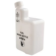 Mischflasche für Heizöl für Zweitaktmotoren, 1 l, 4 Mischungsverhältnisse, wiederverwendbar
