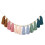 Boho Quastengirlande mit Holzperle Erdfarbene Regenbogengirlande A 2
