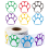 500 pezzi etichette adesive colorate per targhette identificative per cani da 1 pollice 2
