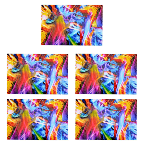 Rainbow Flames Hydrographic Film Water Transfer Printing 50X100cm