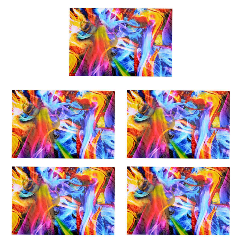Pellicola Idrografica Rainbow Flames Per Stampa A Trasferimento D'acqua 50X100Cm-image